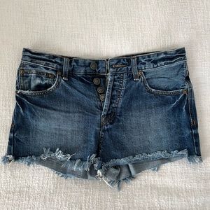 Free People cutoff denim shorts